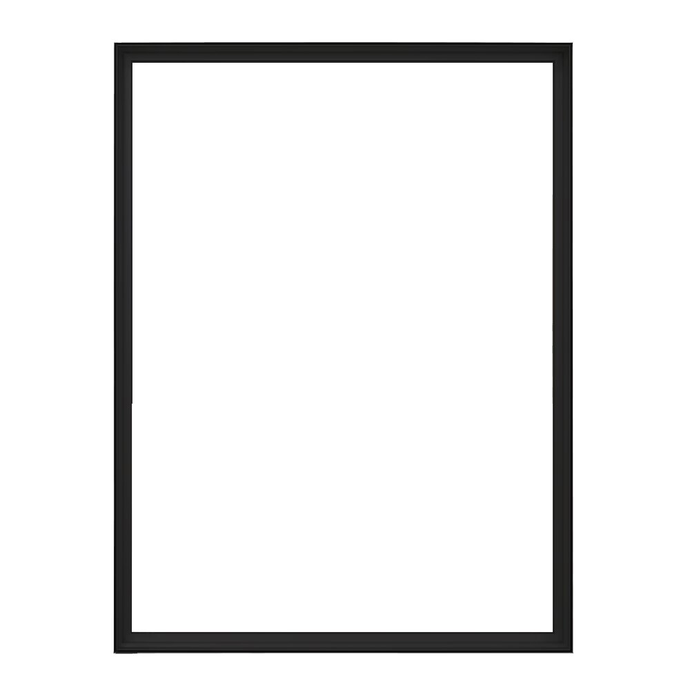 VAIL 80S Black Edgelit Backlit Fabric Frame Display — Hardware Only